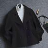 2025 Winter Petite Trendy Women's Slimming Black Short Wool Coat