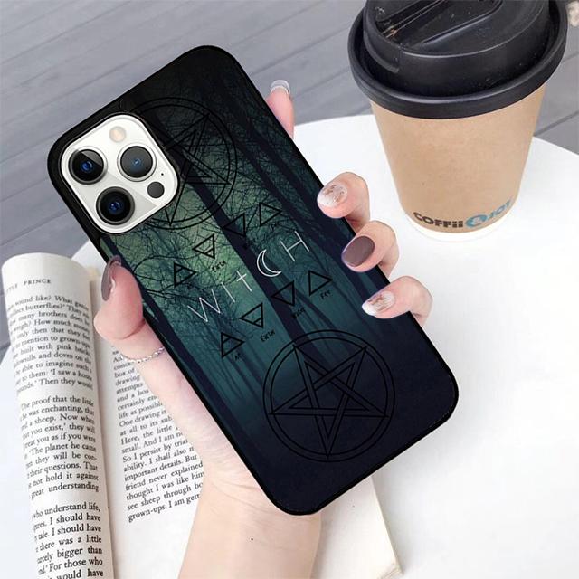 Witches Moon Witchy Mystery Totem Phone Case For iPhone 17 Air 13 12 14 15 16  Cover For Apple Pro Max Plus