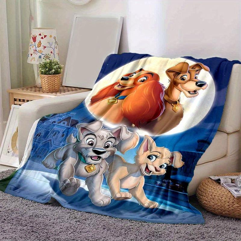 

1pc, Lady & The Tramp Throw Blanket Soft & Cozy Home Decor for Couch, Bed, Car, Travel, Camping, Office Nap Perfect Gift for Lady 80x120cm