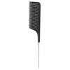 Hair Highlight Comb Hair Salon Hair Dye Professional Comb Hair Stylist Stainless Steel Rat Tail Comb Black