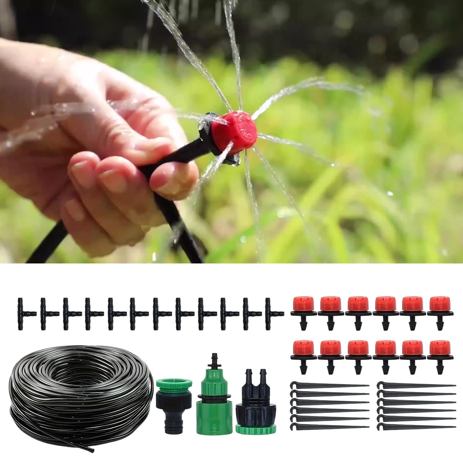 Drip Irrigation System 33ft Hose Automatic Misting Outdoor Automatic Drip Irrigation Kits For Home Blacony Patio Yard Lawn China Mainland