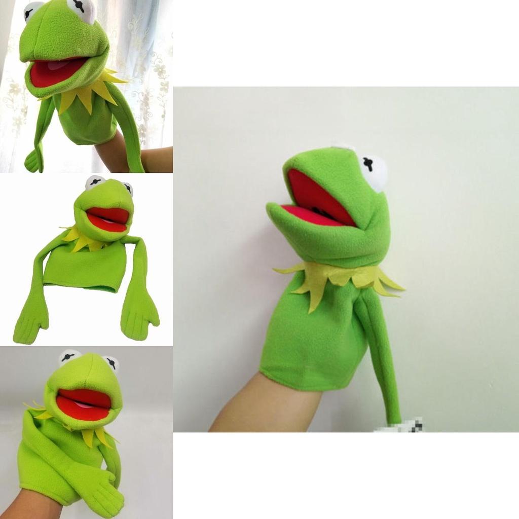 Enchanting Sesame Street Kermit The Frog Plush Hand Puppet 40cm Kids Gift Toy
