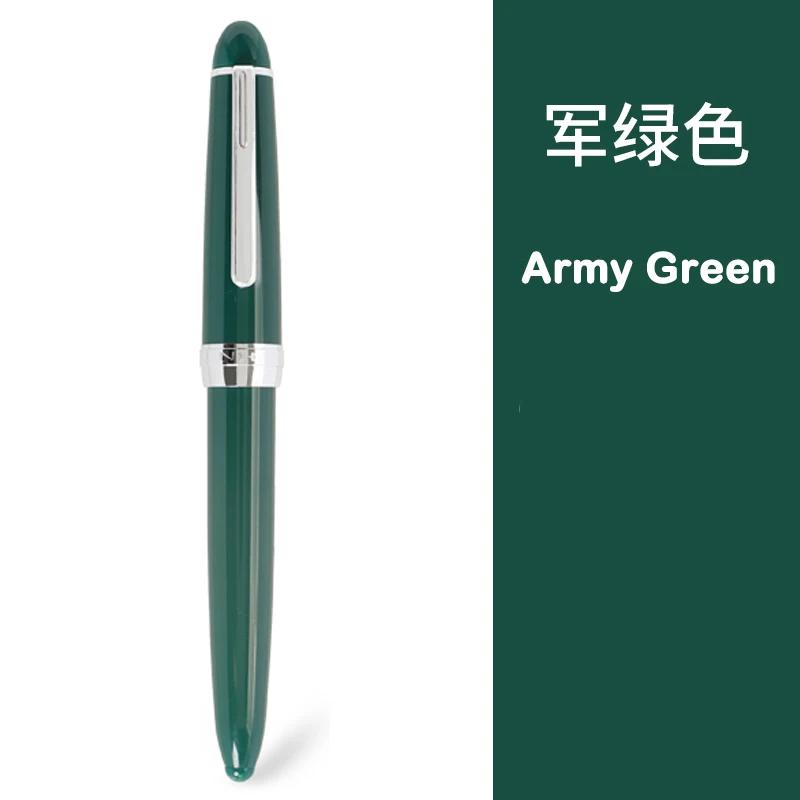 

12 Colors JINHAO 992 Fountain Pen Silver Clip Luxury Writing Ink Pens Student Business Office School Supplies Stationery PK 82 F армія зелений колір
