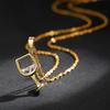 Gold Color Creative Wine Glass Pendant Necklace Zircon Crystal Wine Cup Pendants Women Chokers Clavicle Chains Neck Jewelry Gift