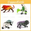 Childrens Western Mythological Animal Pvc Model Set With Static Dark Shadow Lion For Educational Play