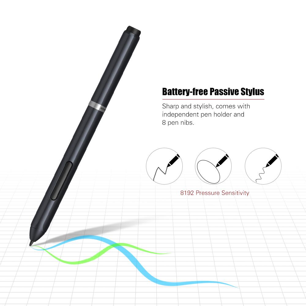 XP Pen Deco 01 Digitales Grafik-Zeichentablett 10 * 6,25 Zoll mit 8192 Stufen Druckempfindlichkeit Batterielos