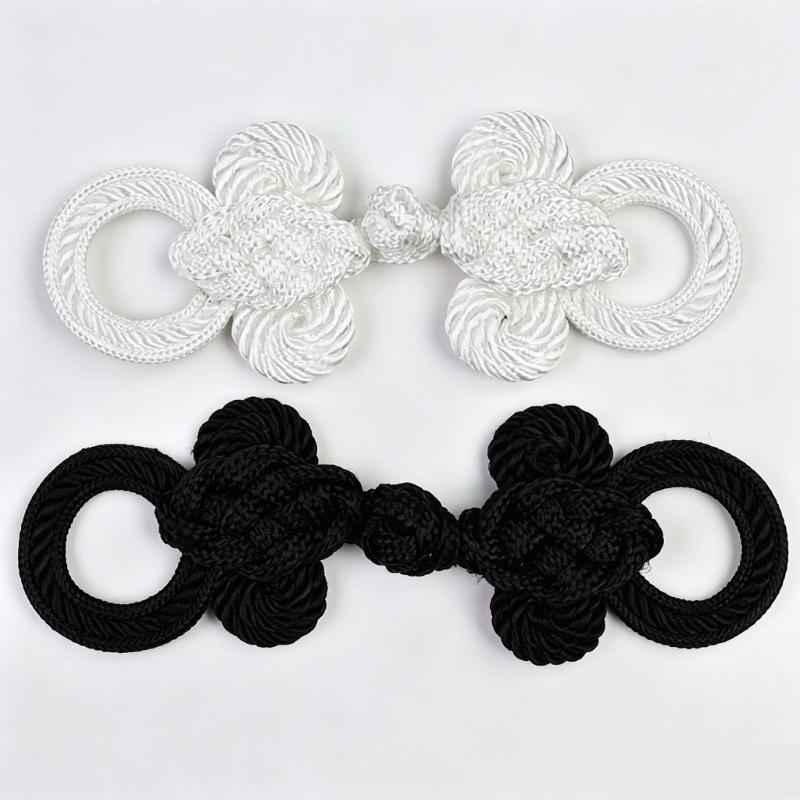 6pcs Traditional Apparel Closures, Chinese Sewing Set for Dress Panels Costume Use and Outerwear DIY Repair
