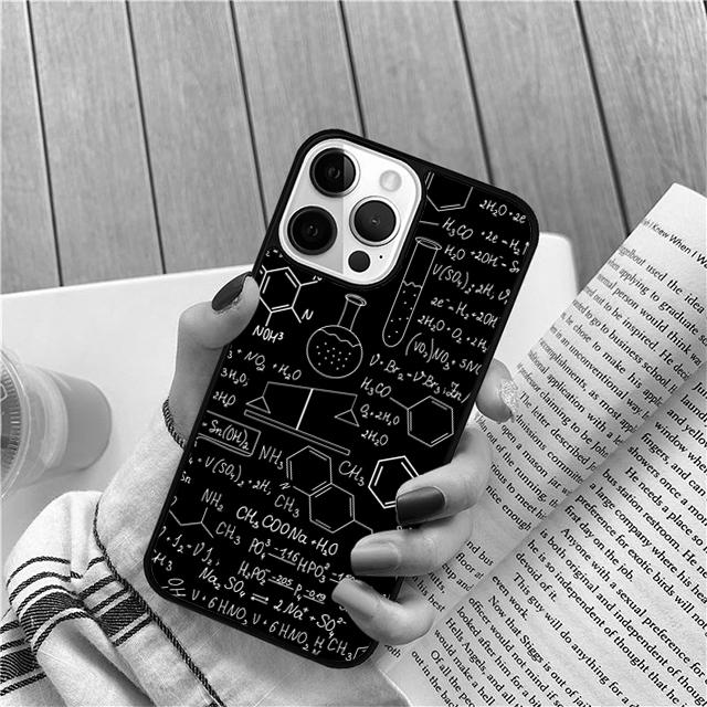 Science Chemistry Formulas Phone Case Cover For iPhone 17 Air 16 15 14 13 12 Pro Max 11 Pro Max Plus Coque Shell