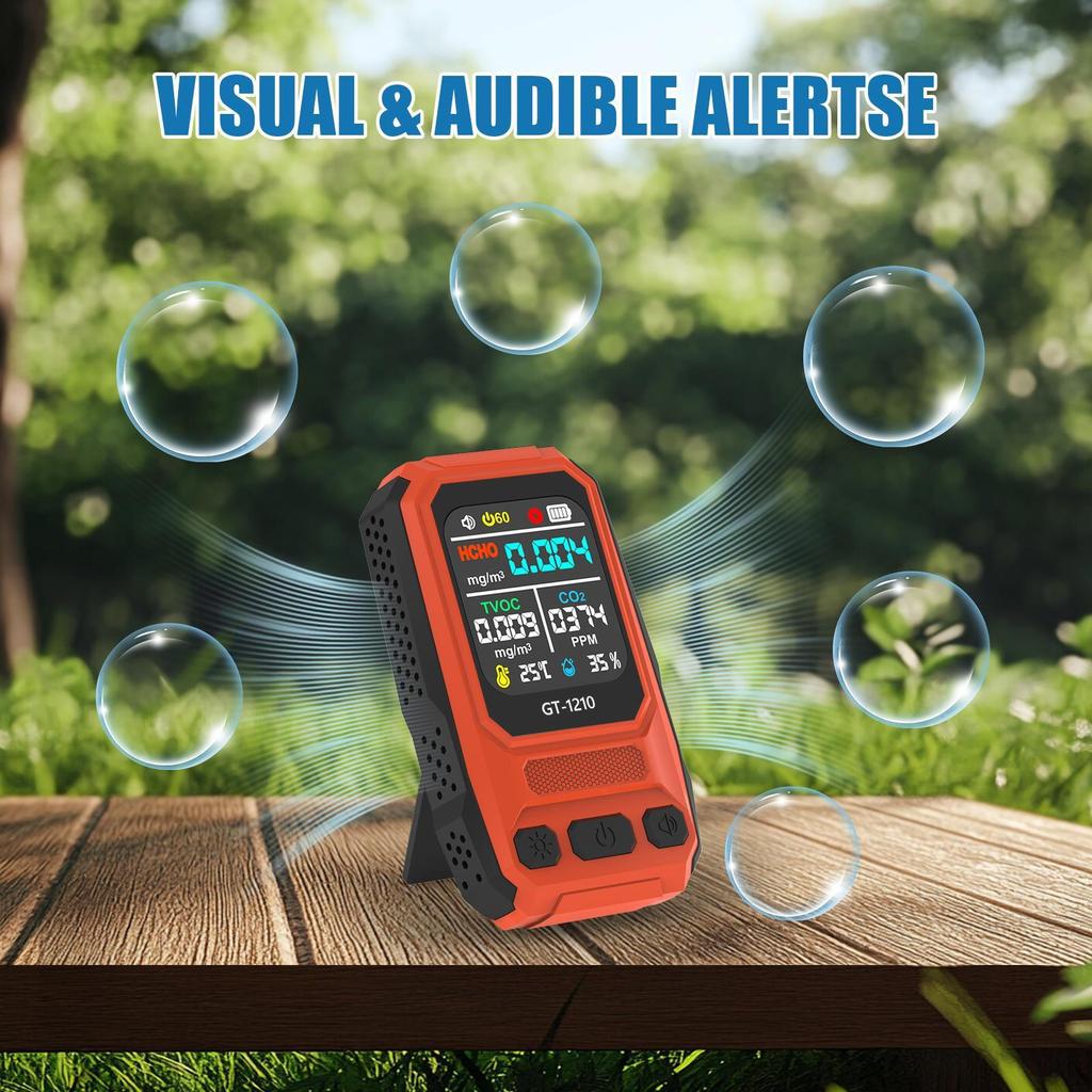 Air Quality Meter Temperature Display High Accurate for Indoor School Office
