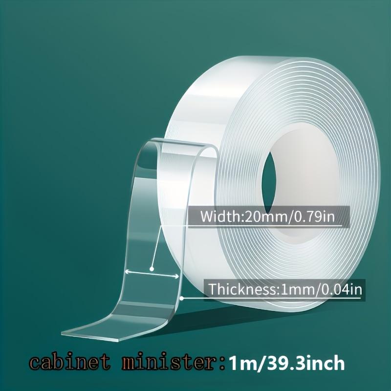 Super Strong Transparent Double-sided Tape - Reusable, Strong Adhesion, Suitable for Home, Kitchen, Office, Car, Bathroom And Household Items.