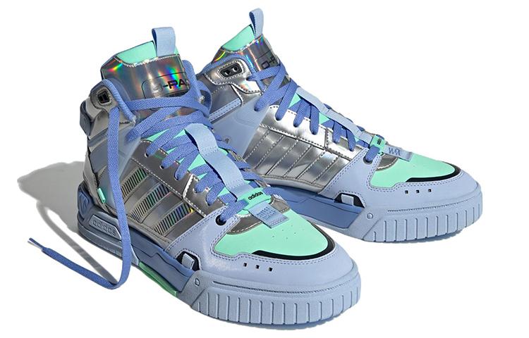 adidas Neo D PAD Mid Shoes 'Blue Metallic Silver' HQ7026