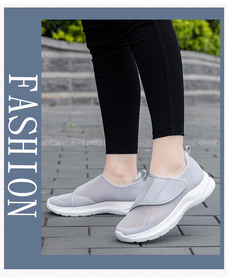 Summer Breathable Shoes for Elderly with Swollen Feet and Hallux Valgus