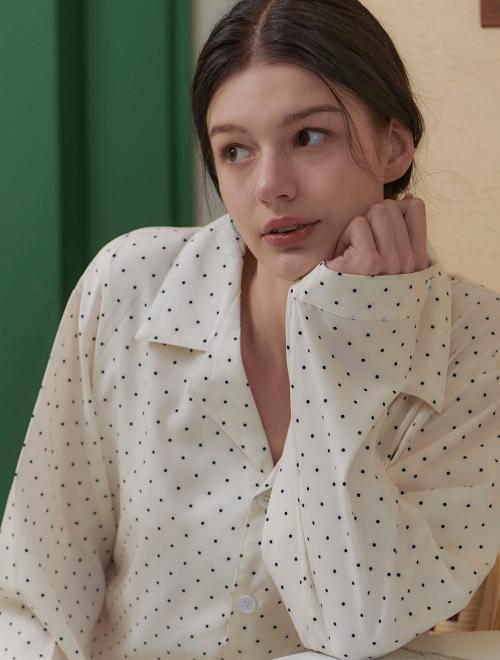 [OFF HOUR] Cloudfin Long Sleeve Pajama Set [Shipped from Korea] 100% Authentic