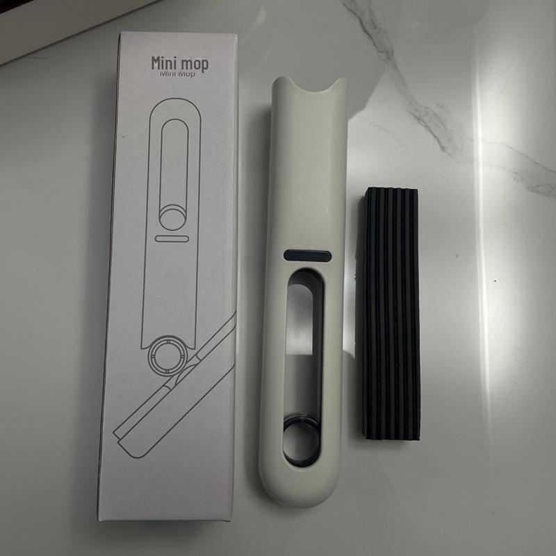 Foldable Hand-Held Mini Mop for Car and Coffee Table Cleaning