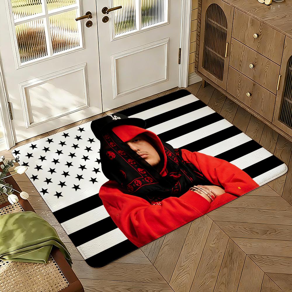Singer J-Jul Floor Mat Soft Thickened Absorbent Non-Slip Bedroom Living Room Door Mat Home Decor Flannel Rugs