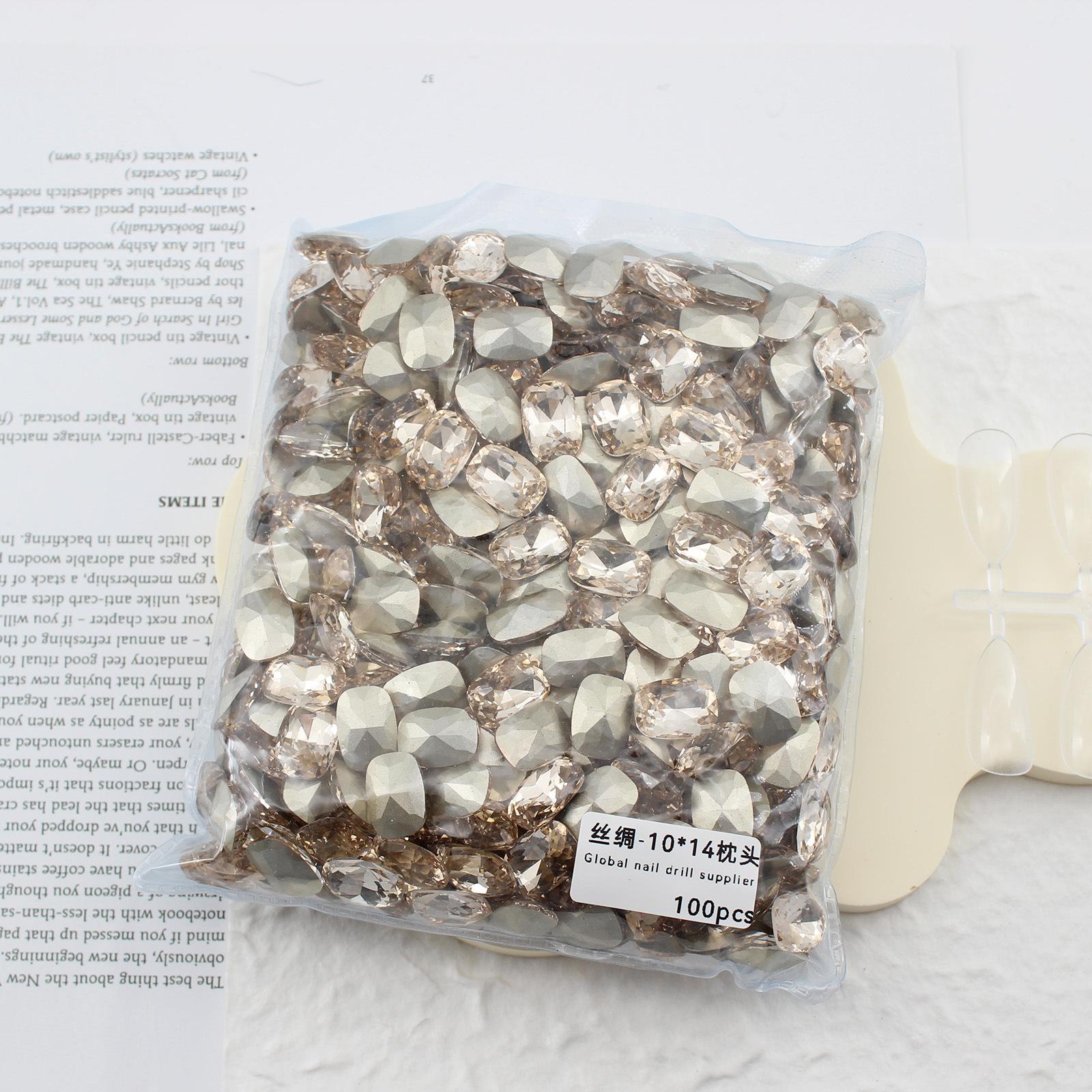 

10 * 14 мм заостренное дно большая подушечка маникюр алмаз стекло закругленный угол ногти аксессуары для маникюра своими руками ювелирные изделия хрустальный маникюр алмаз 1 piece