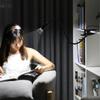 LED Reading Light E27 Clamp Lamp Base EU Plug Flexible Gooseneck Hanging Light Socket Holder with Switch Indoor Lighting Fixture