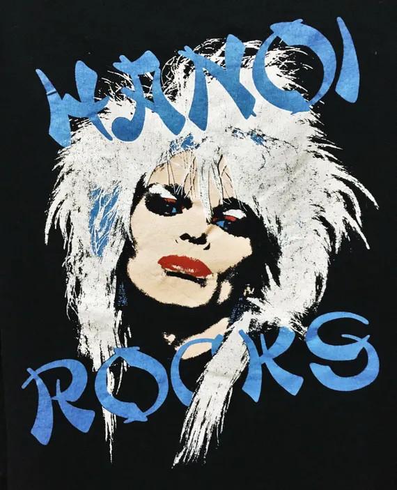 

Vintage 90s HANOI ROCKS Michael Monroe Punk Tshirt ZL536 Unisex T-Shirt XL
