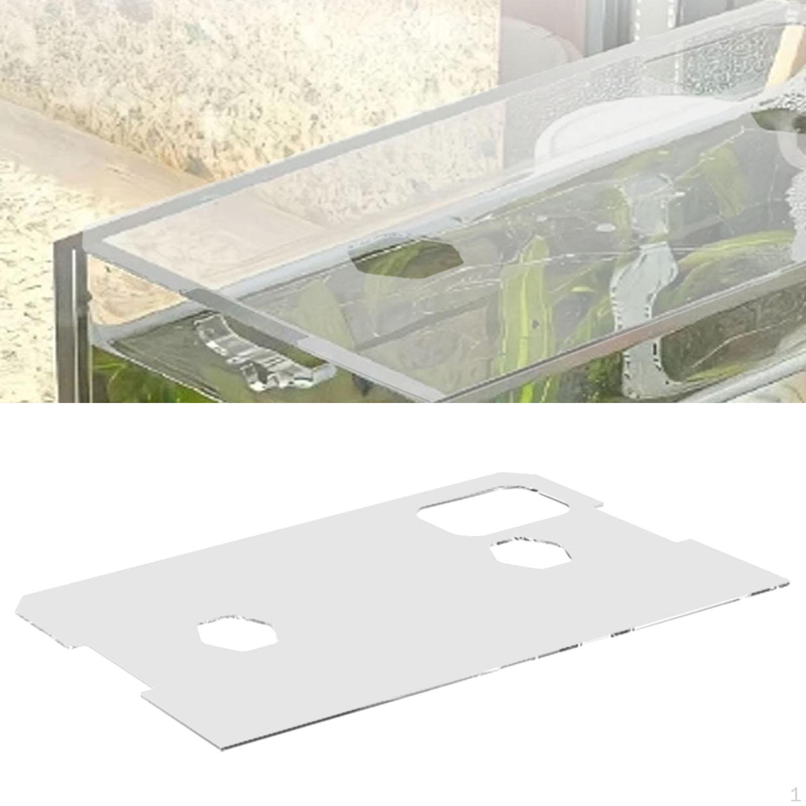 

Кришка для акваріума Верхня акрилова прозора захист від вистрибування Стабільна Легка установка Кришка для DIY 370x200x4mm