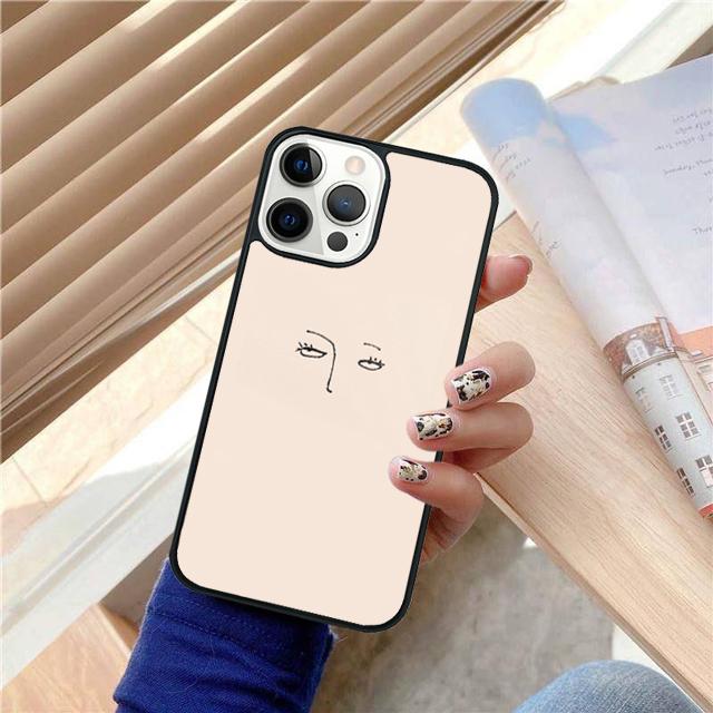 Minimal Line Aesthetics Art Coque Shell For iPhone 17 Air 15 16 14 13 12 Pro Max 11 Pro Max Plus Phone Case Cover