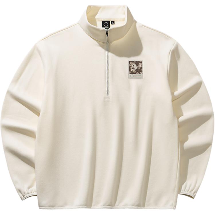 

Anta X Kris Outdoor Series Simple Stand Collar Loose Pullover Versatile Casual Sweatshirt Unisex sweatshirt 172616701G-1 M