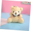 STOBOK Set Bear Cute Plush Bag Mini Animal Hanging Small Accessories 12-Piece Keychains, Charms, 3.1-inch Pendants, Decorations,