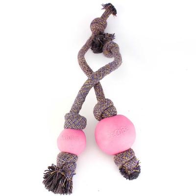 Bekopetz Pet Rope Ball Toy Pink S