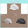 Japanese Striped Cotton Beret Hat For Women With Sunshade And Breathability