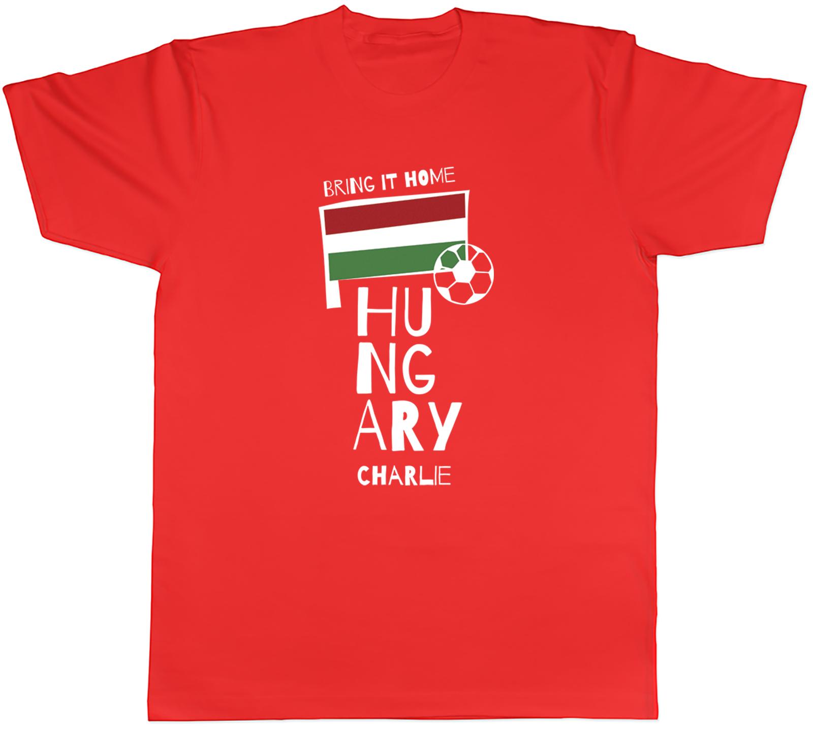Personalised Hungary Football Unisex TShirt Bring it Home Soccer Fan Supporter Tee S