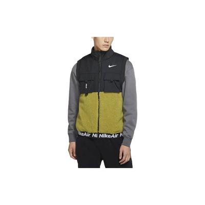Air Synthetic-Fill Stand Collar Vest Men Tops Tent-Yellow Green CU4175-377
