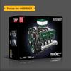 Yuxing King 10182 V8 Engine Tank: Remote Control Electric Eight-Cylinder Building Blocks Toy