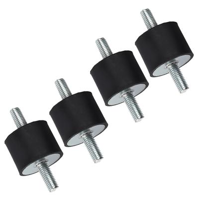 4pcs Rubber Mounts M10 40*30 Rubber Engine Mounts Rubber Anti Vibration Mounts for Compressors, Engines, Pumps, Welding Machines