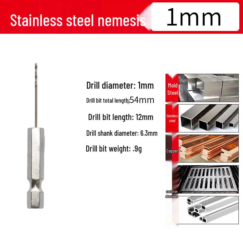 

Высокотвердое кобальтовое спиральное сверло с шестигранным хвостовиком для нержавеющей стали