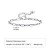 Men's Thin Chain Bracelet,Adjustable Stainless Steel Metal Chain Wristband,Classic Hip Hop Trendy Jewelry Gift for Him