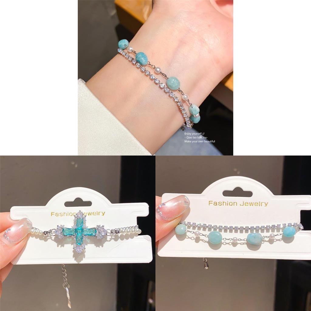 Koreaninspired Style Jewelry Jewelry Hand Chain With Zircon Stones For Gift Giving