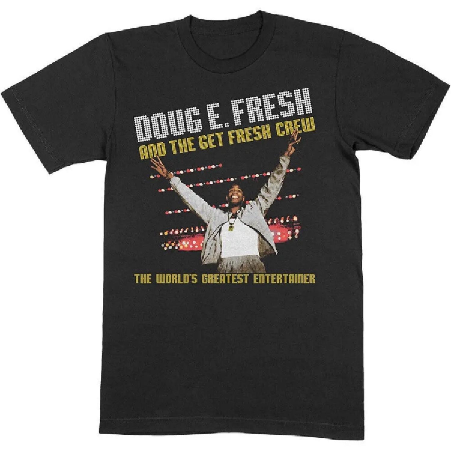 Мужская футболка Doug E Fresh The World s Greatest Slim Fit Маленький Черный XXXXXL чёрный