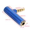 2PCS 3.5mm Male to Female   Adapter Right Angle Stereo Headphone Cable   Plug