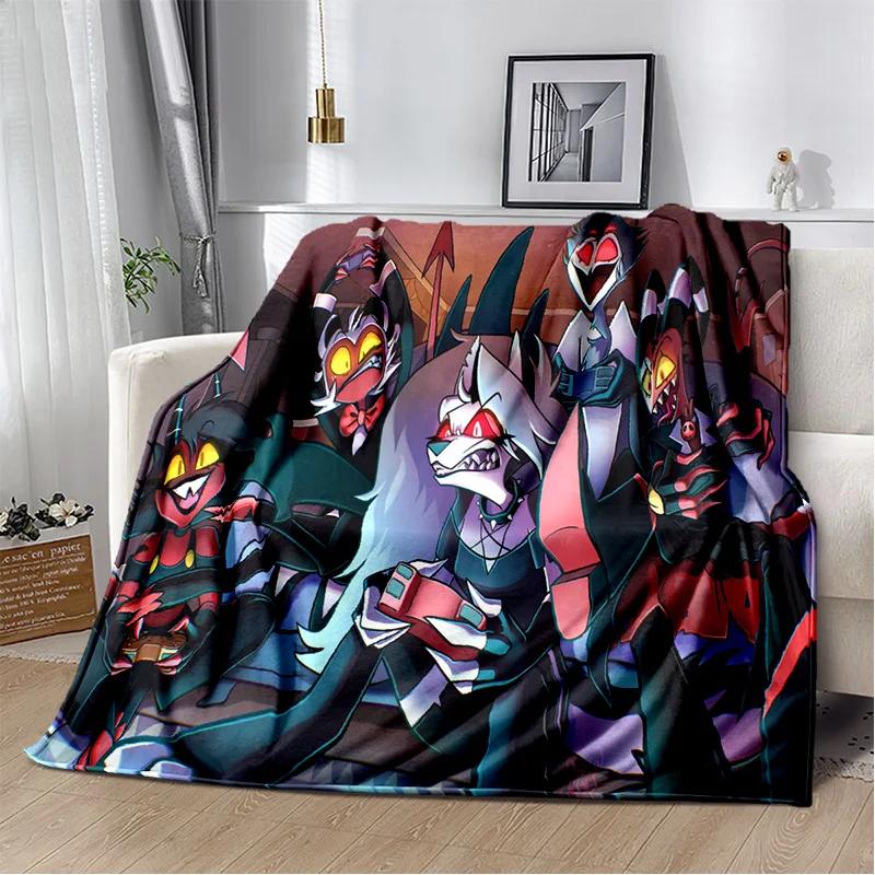 Helluva Boss Blitzo Adult Animation Soft Plush Blanket,Flannel Blanket Throw Blanket for Living Room Bedroom Bed Sofa Picnic Kid