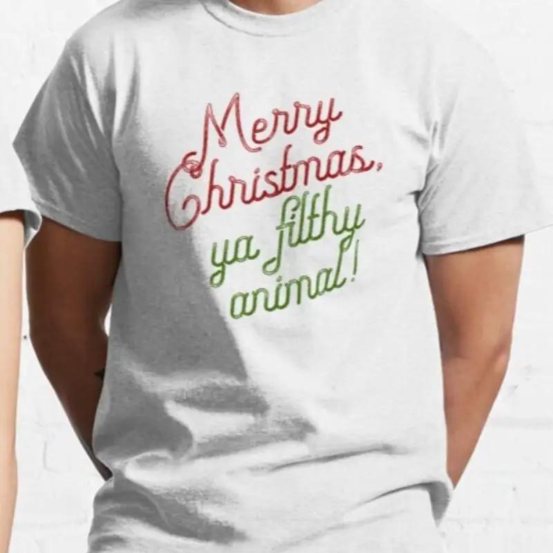 Merry Christmas Ya Filthy Animal T shirt Home Alone 100 Premium Cotton S разноцветный