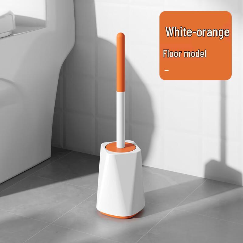 Oujiewang No-Dead-Corner Long Handle Soft Bristle Toilet Brush