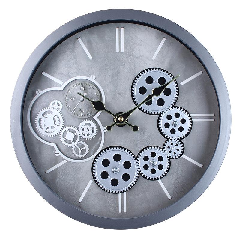 35CM Retro High-end Wall Clock for Living Room New Style Ancient Style Modern Creative Wall Clock