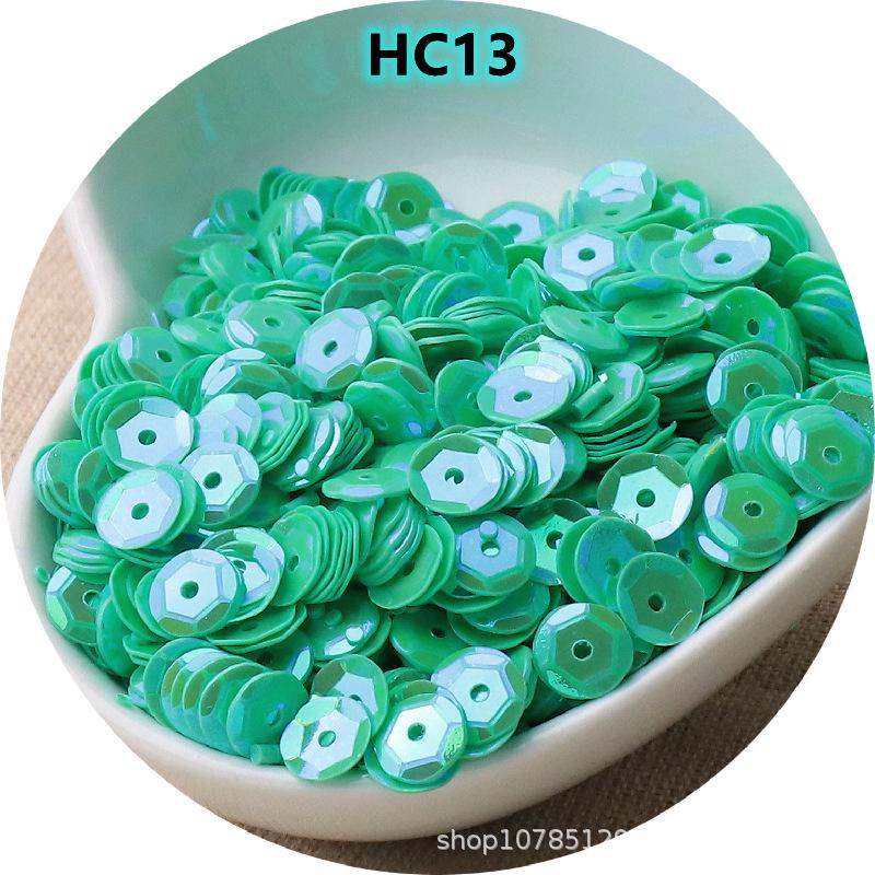 Paetês Côncavos Redondos AB Iridescentes de 6mm - Peças Curvas Brilhantes para Acessórios de Roupa e Joias DIY