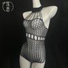 Sexy Underwear Mesh Perspective One-piece Mesh Large Size Sexy Free Nightclub Neck Sex Uniform Flirting
