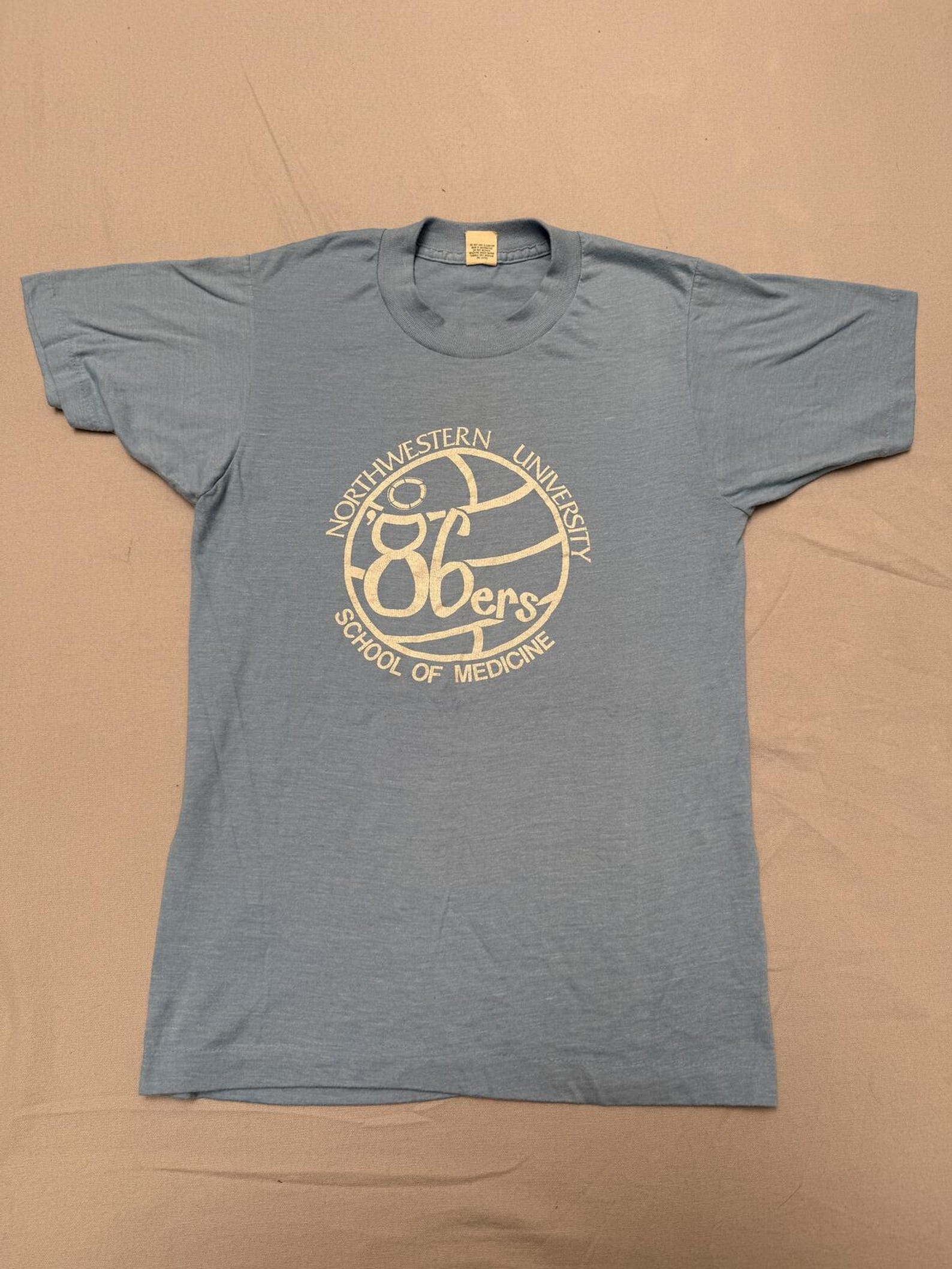 Vintage Northwestern University 86ers School of Medicine tee S