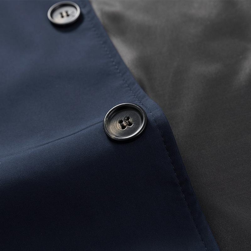 Spring and Autumn Men's Stand-up Collar Casual Jacket Middle-aged Top Business Slim Men's Jacket