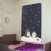 Noren Kobo Totoro Ghibli Four Seasons Noren Curtain Winter Snowman 11576 Spring, Summer, Autumn,