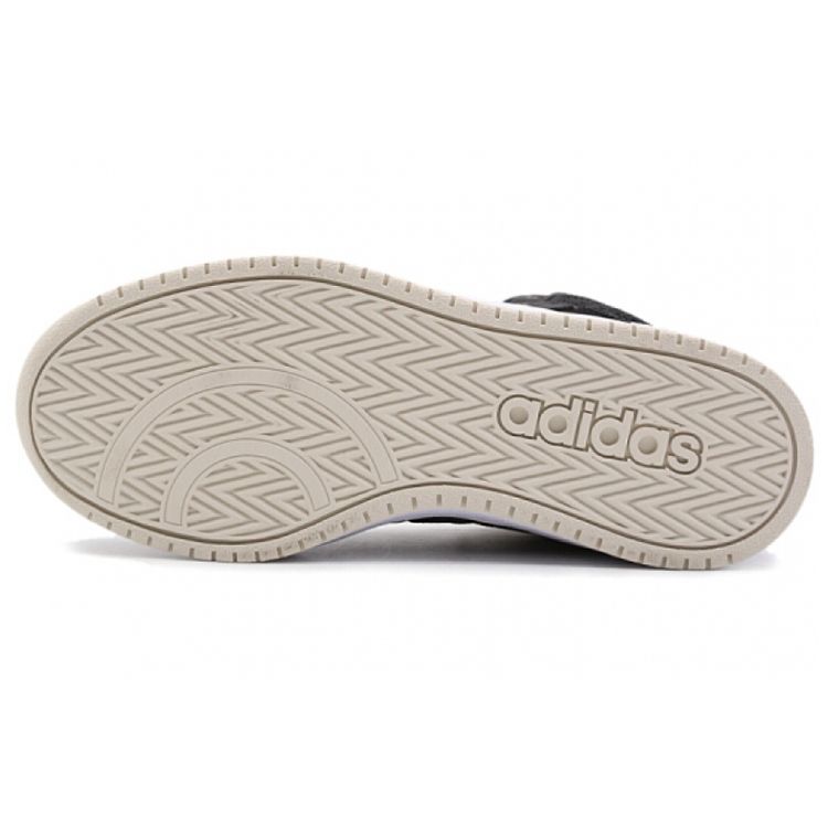 adidas Neo Hoops 2.0 Durable Non-Slip Mid-Top Basketball Shoes Women Sneakers Black White B42110