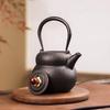 Japanese Style Cast Iron Pot, Household Boiling Water Teapot, Outdoor Stove Boiling Water Kettle Vintage Iron Tea Kettle, 1000ml