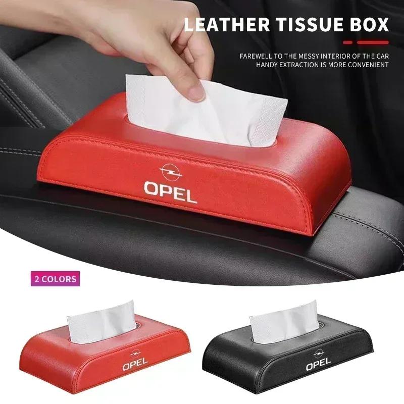 Auto-Taschentuch-Aufbewahrungsbox Halter Kreativer Leder-Servietten-Organizer Für Opel Astra J Insignia Astra G Corsa Zafira B Mokka Vivaro