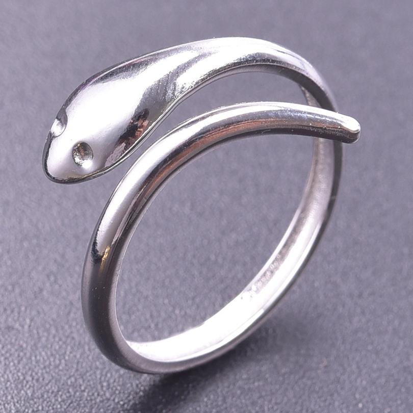 Serpent Snake Ring Stainless Steel Jewelry For Women Girl Punk Accessories Titanium Rings Animal Bague Femme Wedding Party Gift